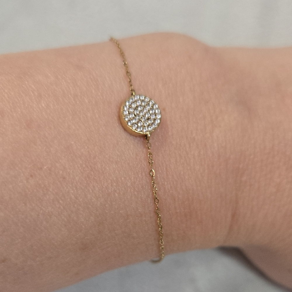 Nadri Elegant Gold Bracelet with Crystal Accents